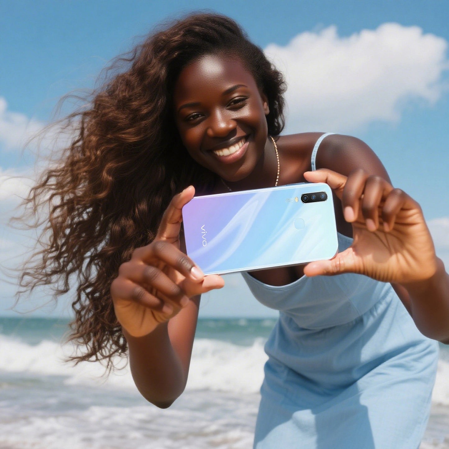 Vivo Y17 Smartphone Blue , Jumia Express! 6.2" Display, Dual SIM, Black Mobile Phone-COD