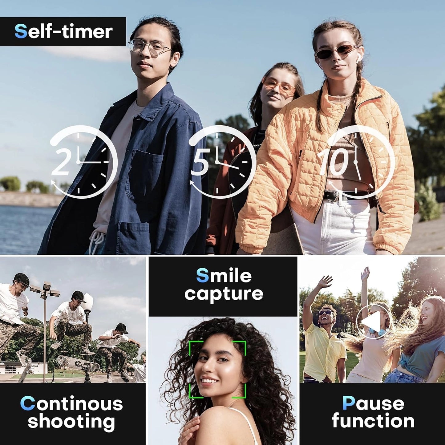 4K 50MP Digital Camera with Auto Focus and Fill Light for Portrait Landscape Photography Compact Lightweight Camera for Travel Outdoor