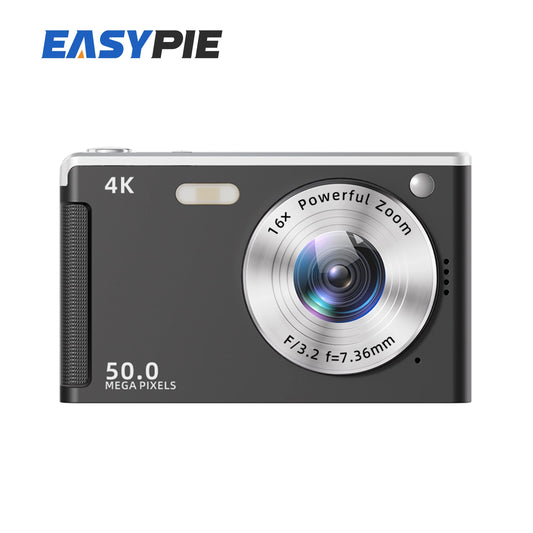 4K 50MP Digital Camera with Auto Focus and Fill Light for Portrait Landscape Photography Compact Lightweight Camera for Travel Outdoor