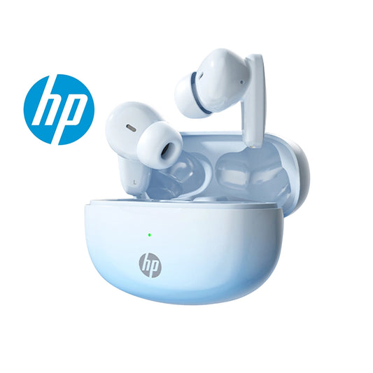 HP H10I Noise Cancelling Bluetooth Headphones 2025 New In-Ear Sports Ultra-Long Battery Life Wireless Official Authentic blue