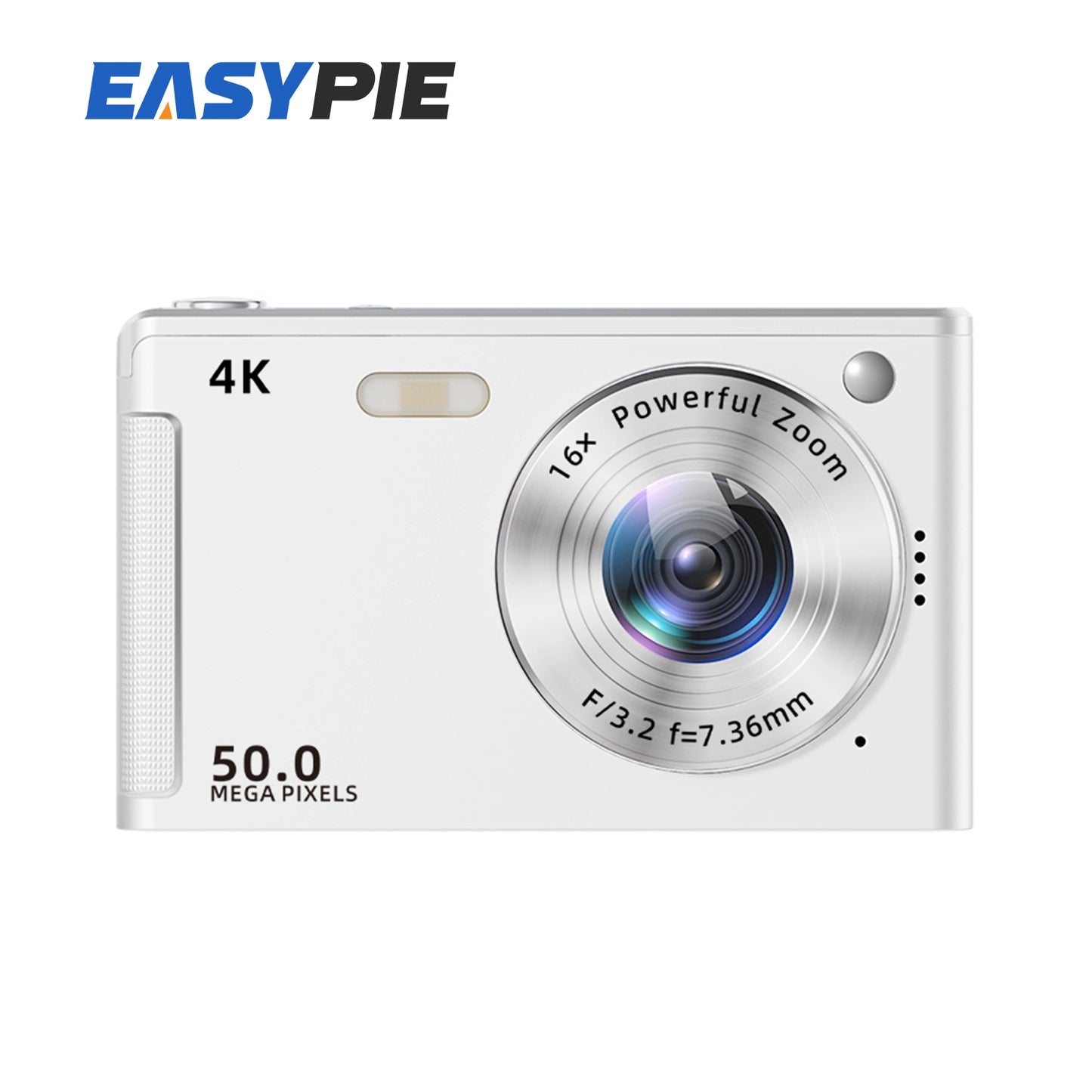 4K 50MP Digital Camera with Auto Focus and Fill Light for Portrait Landscape Photography Compact Lightweight Camera for Travel Outdoor