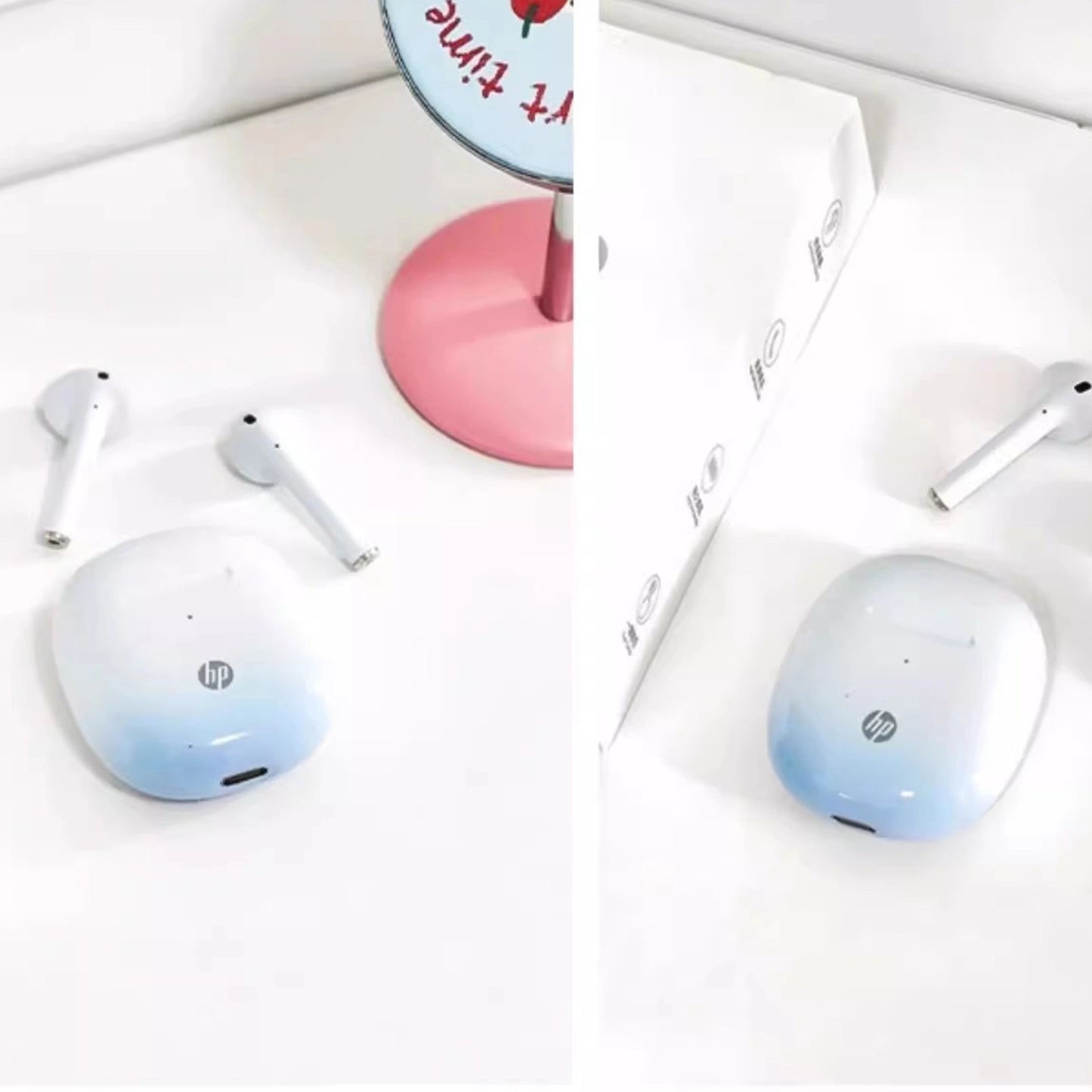 HP H10H Bluetooth Headset Wireless High-end Semi-in-ear Sports Headphones Compatible with Android and iOS 2025 New Glacier Blue