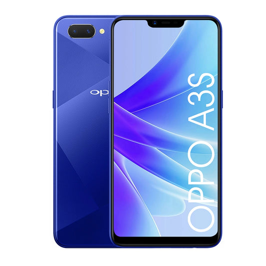 Oppo A3S Blue, Jumia Express! 4GB RAM+64GB ROM, Dual SIM, 6.5" HD display, 4230mAh battery.-COD
