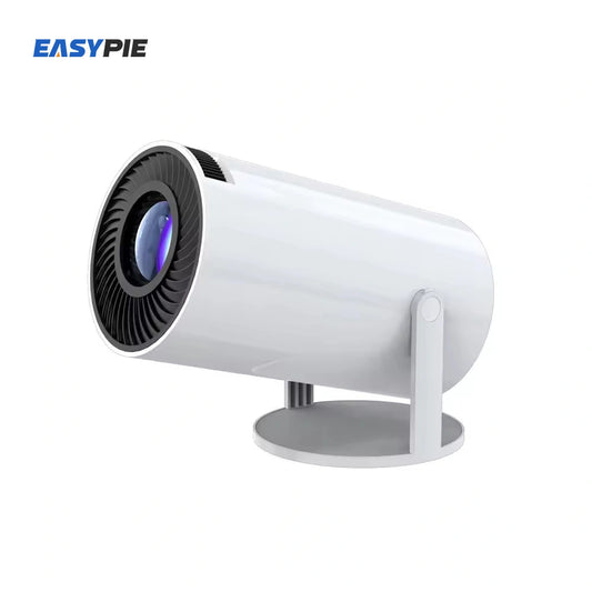Mini HD Projector 160ANSI Lumens 720P HD Streaming, 4K Video, Wireless, Portable for Camping, Gaming, Movies - Android 15, Table Mount, Button Control, Ideal Gift, Gaming Accessory, Compact Design