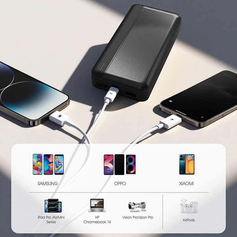 Easypie Power Bank 20000 mAh, Jumia Express! Ultra-Fast Portable Charger and LED Light is the perfect travel companion, - COD