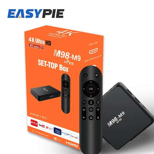 M98-M9 Android 12 TV Box - 8 + 128GB 4K 5G Home Video -COD