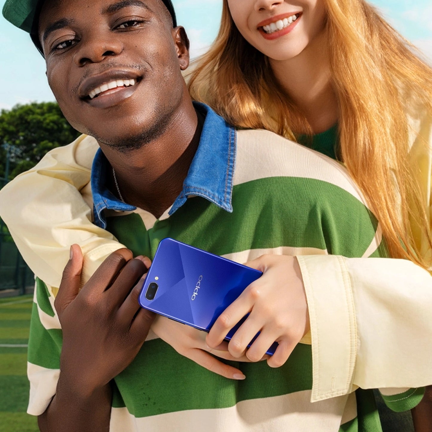 Oppo A3S Blue, Jumia Express! 4GB RAM+64GB ROM, Dual SIM, 6.5" HD display, 4230mAh battery.-COD
