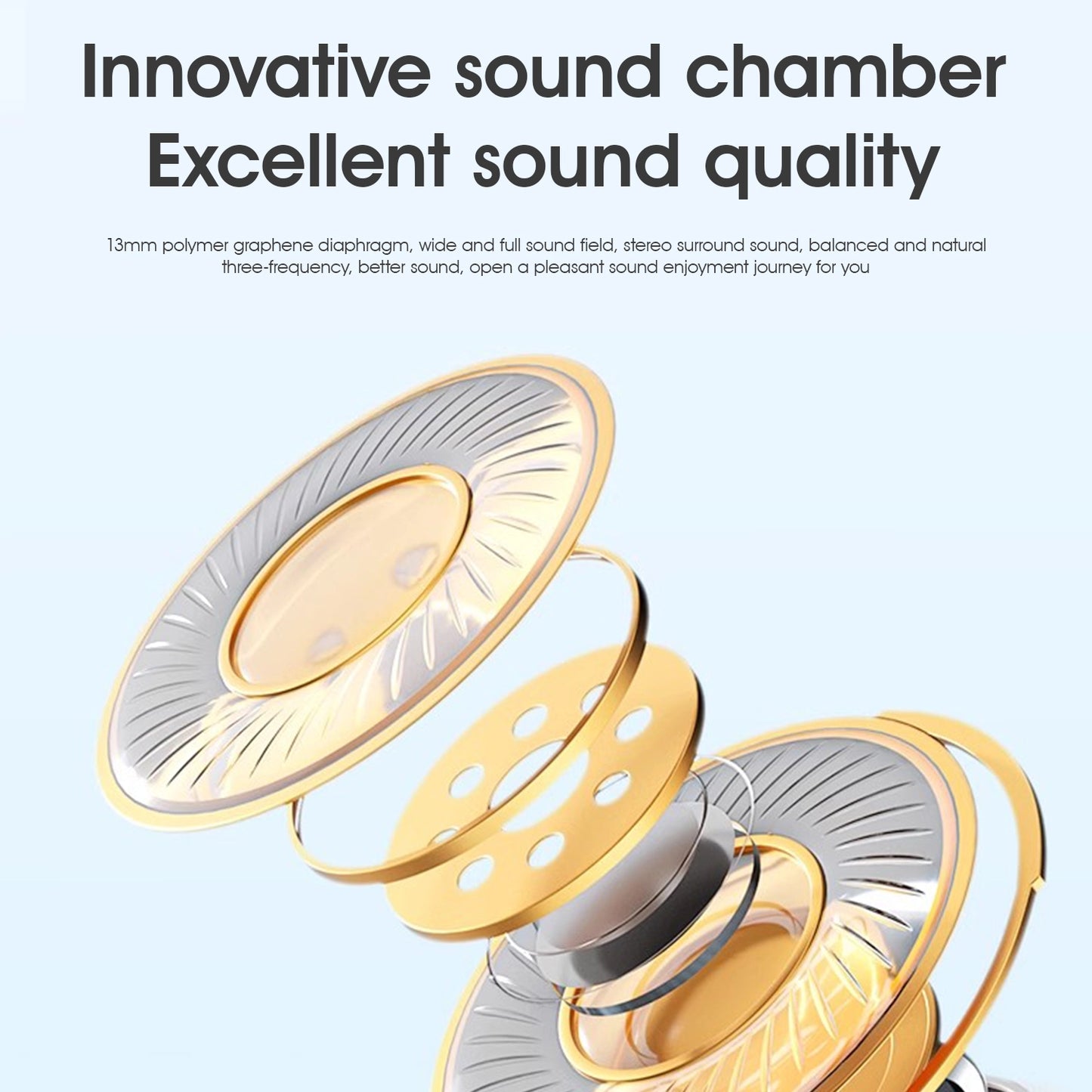 HP H10H Bluetooth Headset Wireless High-end Semi-in-ear Sports Headphones Compatible with Android and iOS 2025 New Colorful Orange