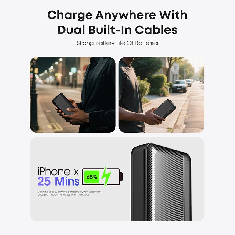Easypie Power Bank 20000 mAh, Jumia Express! Ultra-Fast Portable Charger and LED Light is the perfect travel companion, - COD
