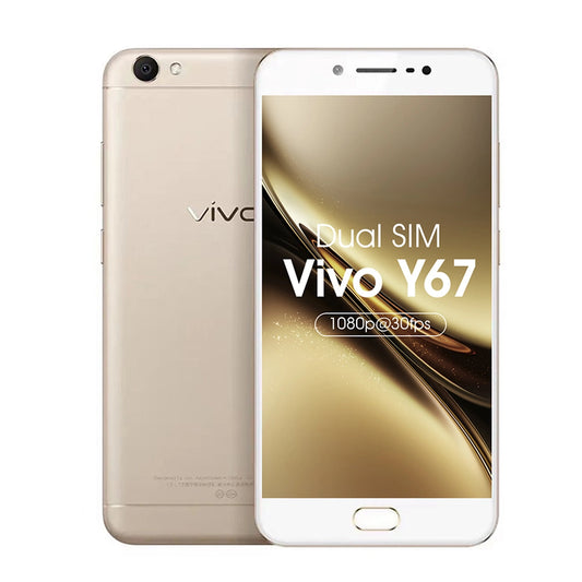 Vivo Y67 Smartphone Gold , Jumia Express! 6GB RAM 128GB ROM, Dual SIM, 16MP Selfie Camera-COD