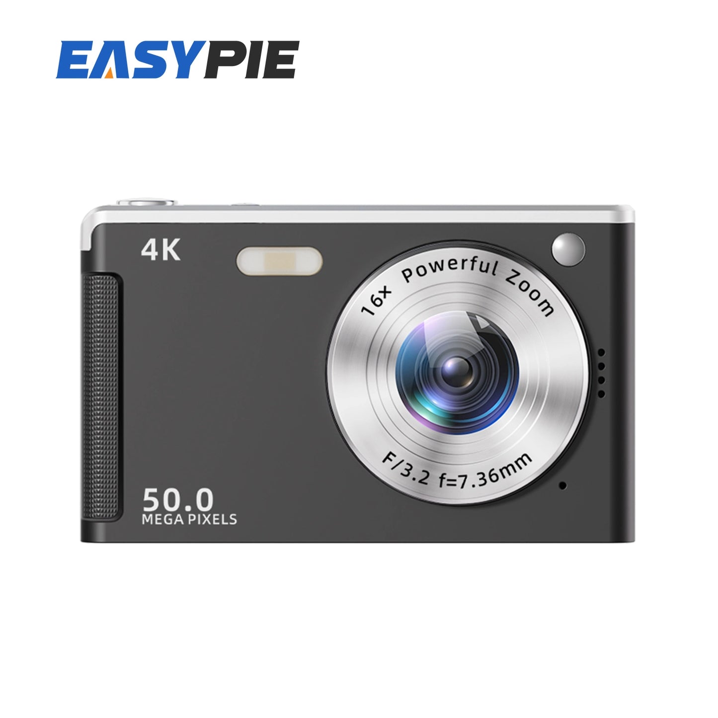 4K 50MP Digital Camera with Auto Focus and Fill Light for Portrait Landscape Photography Compact Lightweight Camera for Travel Outdoor